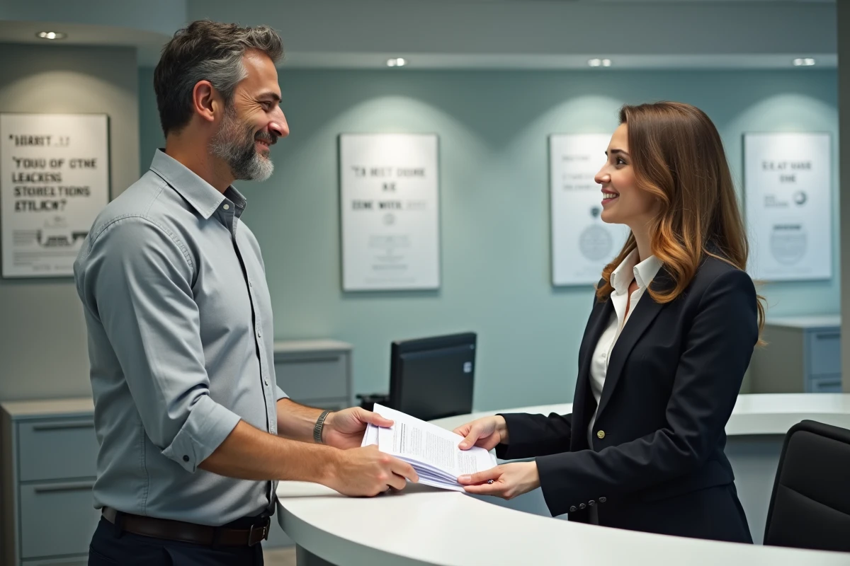 Employé remettant des documents RH lors de la fin d'un CDD, droits à la prime de fin de contrat