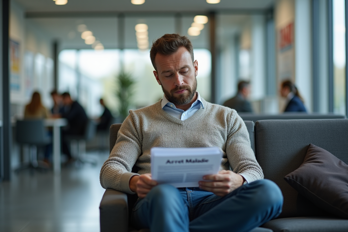 Homme remplissant formulaire dans un espace d